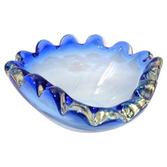 Fratelli Toso Murano Italian Art Glass Decorative Bowl (bol décoratif en verre d'art italien)