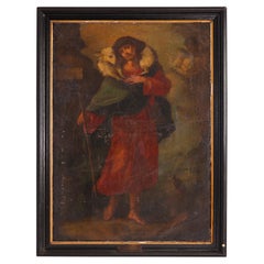Antique Painting, Old Master Copy of The Good Shepherd by Carlo Dolci 1686