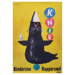 Knies Kinderzoo, Original Vintage Poster Circa 1964, by Herbert Leupin