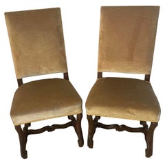 Pareja de Sillas Laterales Victorianas Antiguas Francesas de Calidad