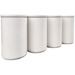 Lacquered Cylindrical Console style of Paul Evans 1