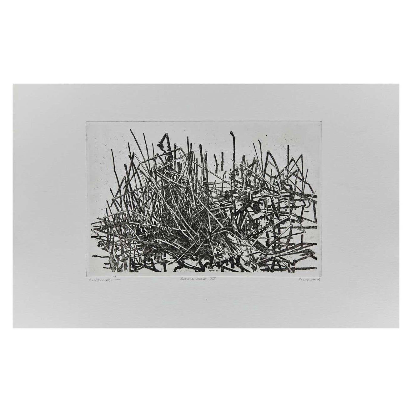 Grabado abstracto, Holanda, hacia 1980