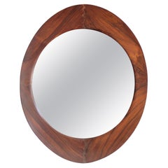 Franco Campo & Carlo Graffi for Home Italian Midcentury Wood Wall Mirror, 1950s