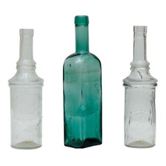 Antique Pharmacy Glass Bottles Set from Barcelona, circa 1920