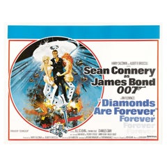 Vintage "Diamonds Are Forever", Poster, 1971