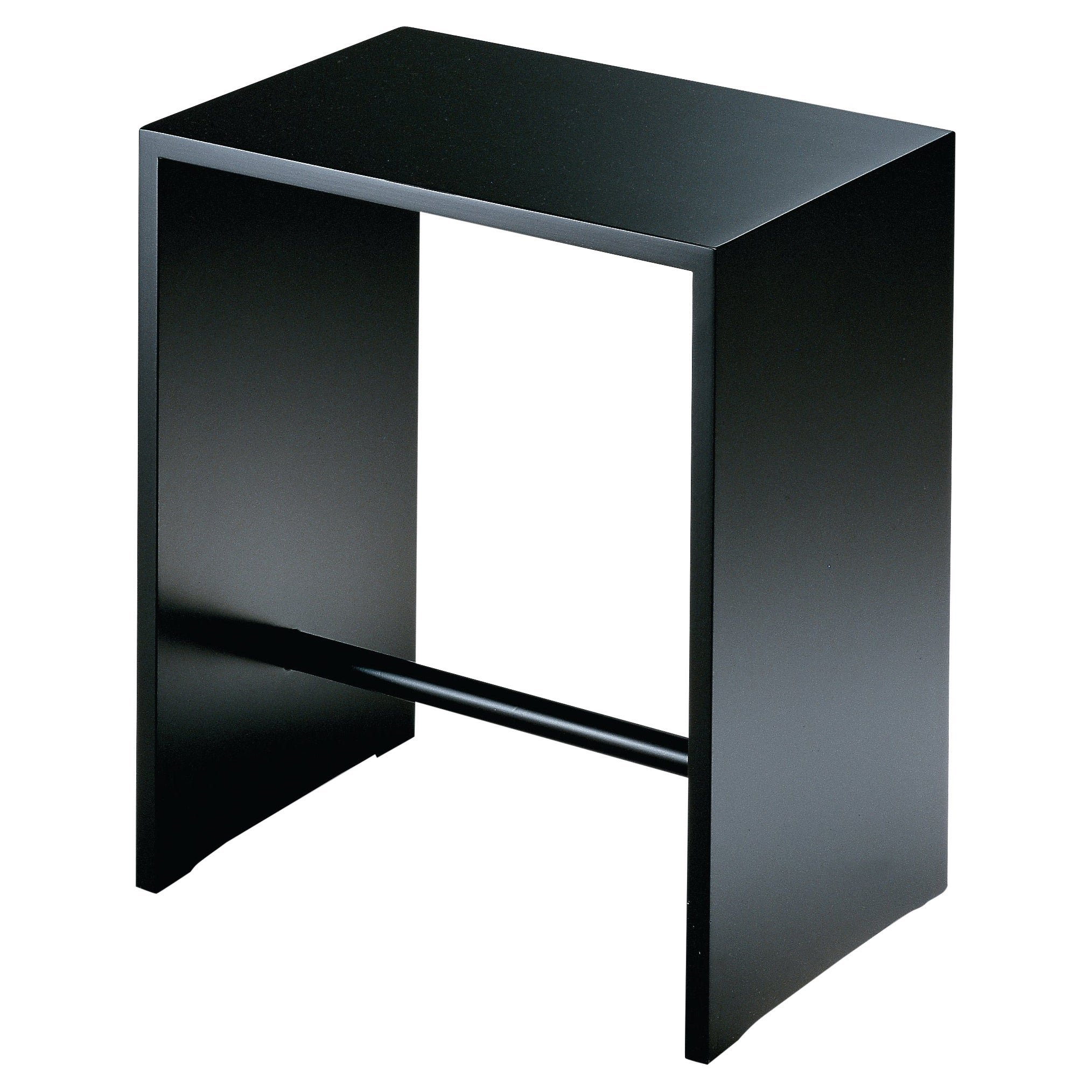 Zanotta Sgabillo Stool in Black Lacquered Frame by Max Bill For Sale