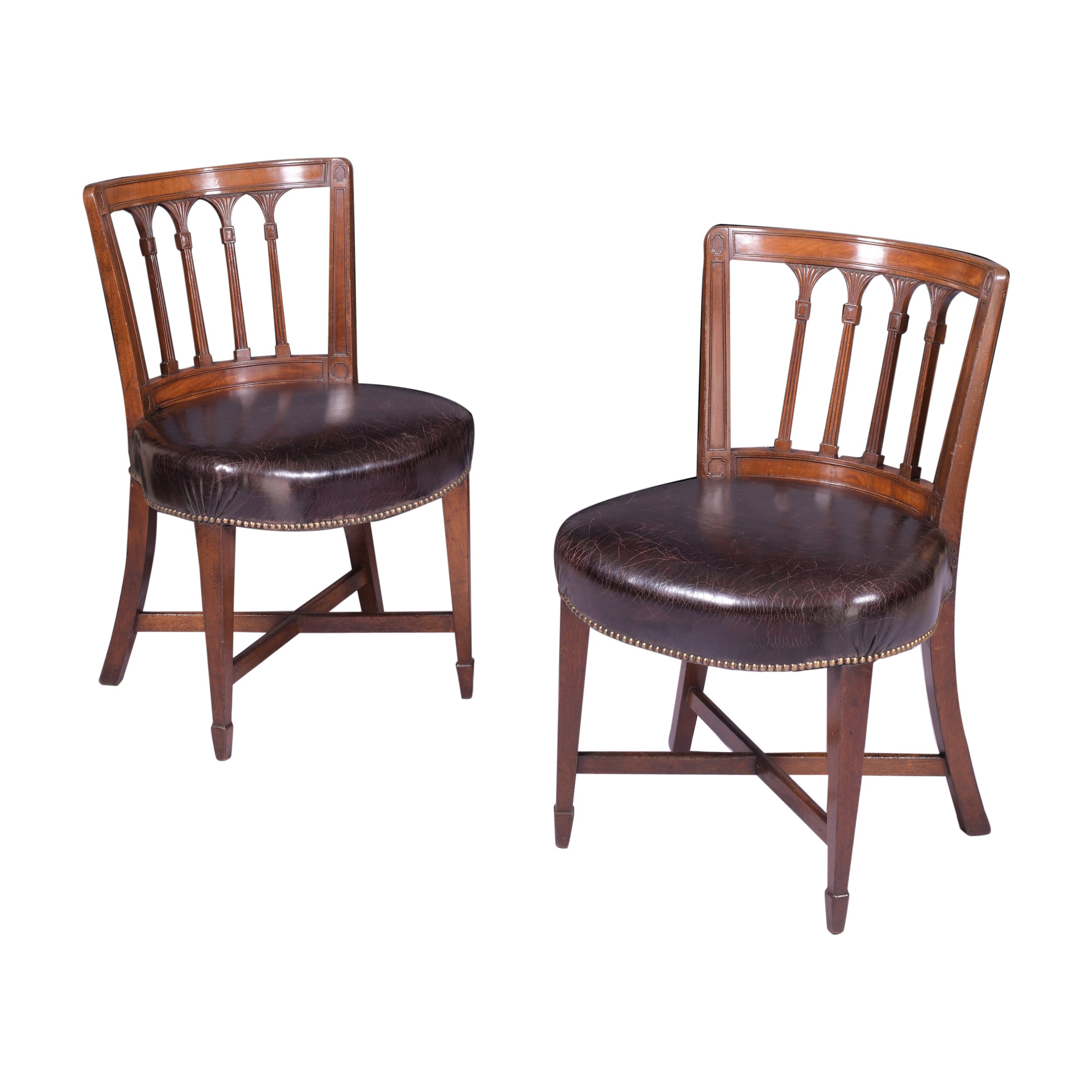 Pair of Early 19th Century Side Chairs Attributed to Gillows of Lancaster For Sale