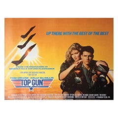 Vintage "Top Gun" Film Poster, 1986