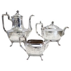 19th Century American Silver Plate Tea and Coffee Set Mark Reed & Barton
