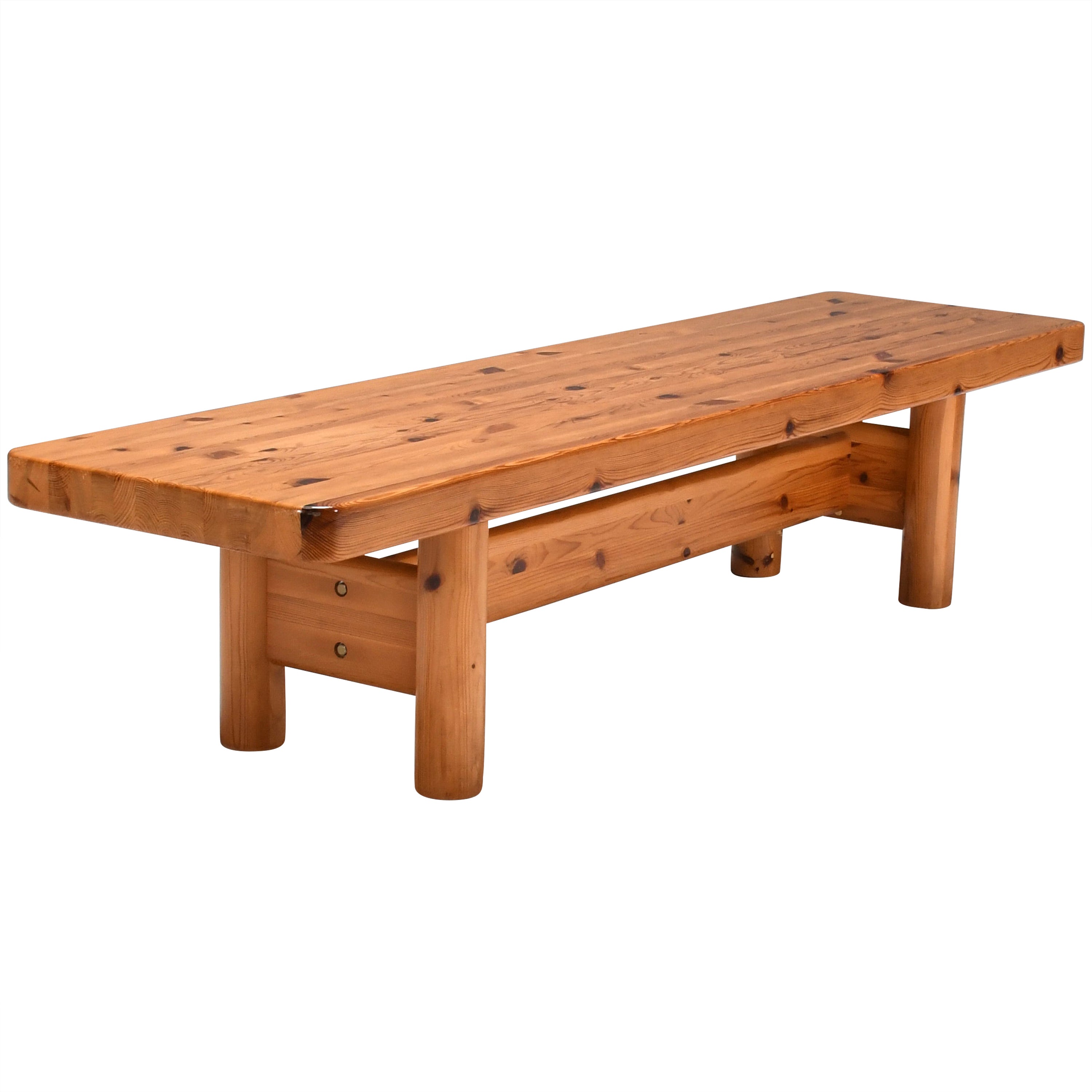 Pine Wood Bench/Console Table by Rainer Daumiller for Hirtshals Savværk, Denmark