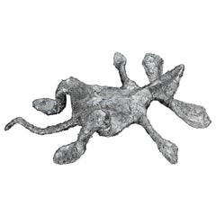 Stephen Charlton Mouse Relaxing Silver Maquette