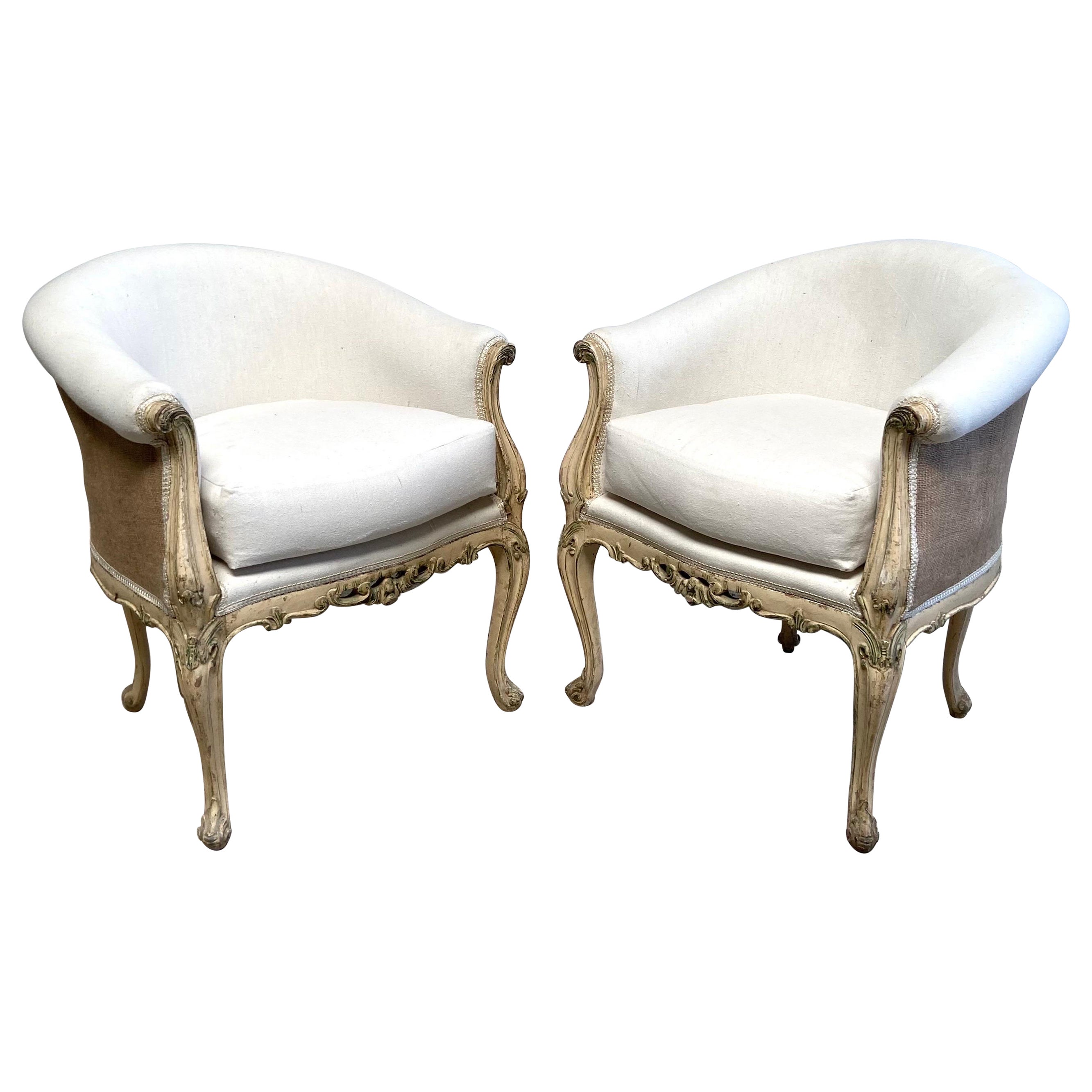 Louis XV-Style Floral White Chair Cugini Lanzani