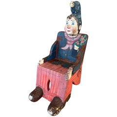 Chaise d'accessoire de carnaval/de cirque pour enfants français des années 1950 environ