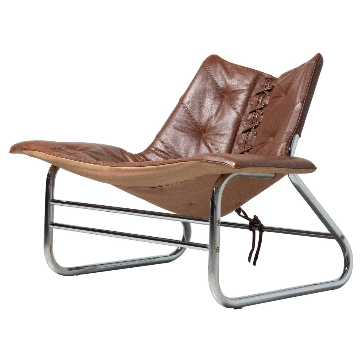 Johan Bertil Corset Lounge Chair Swed-Form Sweden 1970 For Sale