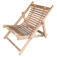 High Quality Reclaimed Teak Wood Foldable Lounge Chair