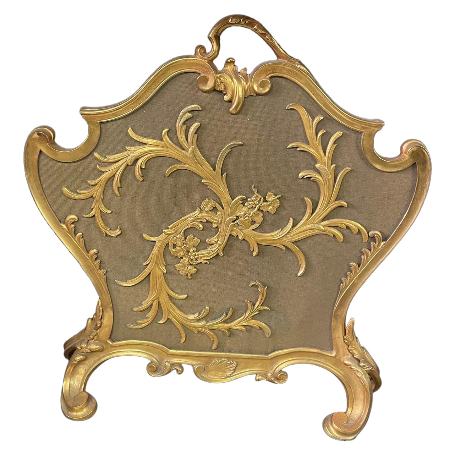 Early 20th Century Fire Screen in the Rococo Style