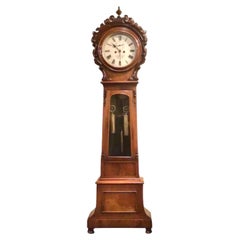 Antique Mahogany Belfast Grandfather Clock by Cahoon Bros