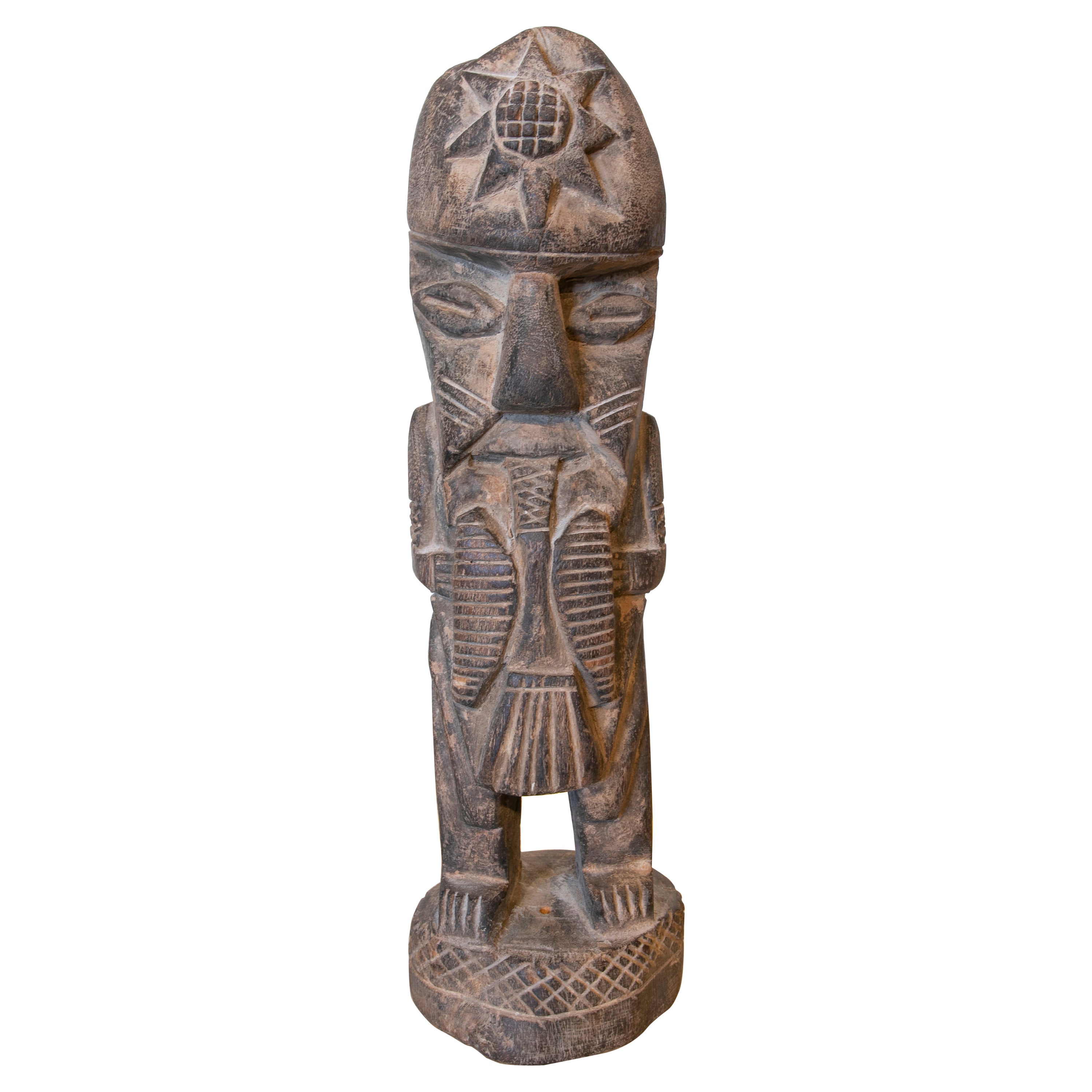 Large Wood African Sculpture For Sale at 1stDibs