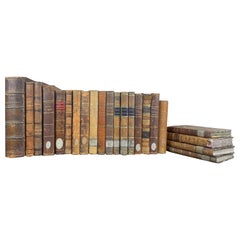 Antique Set of Old Bound Books Dating from the 19th Century, France