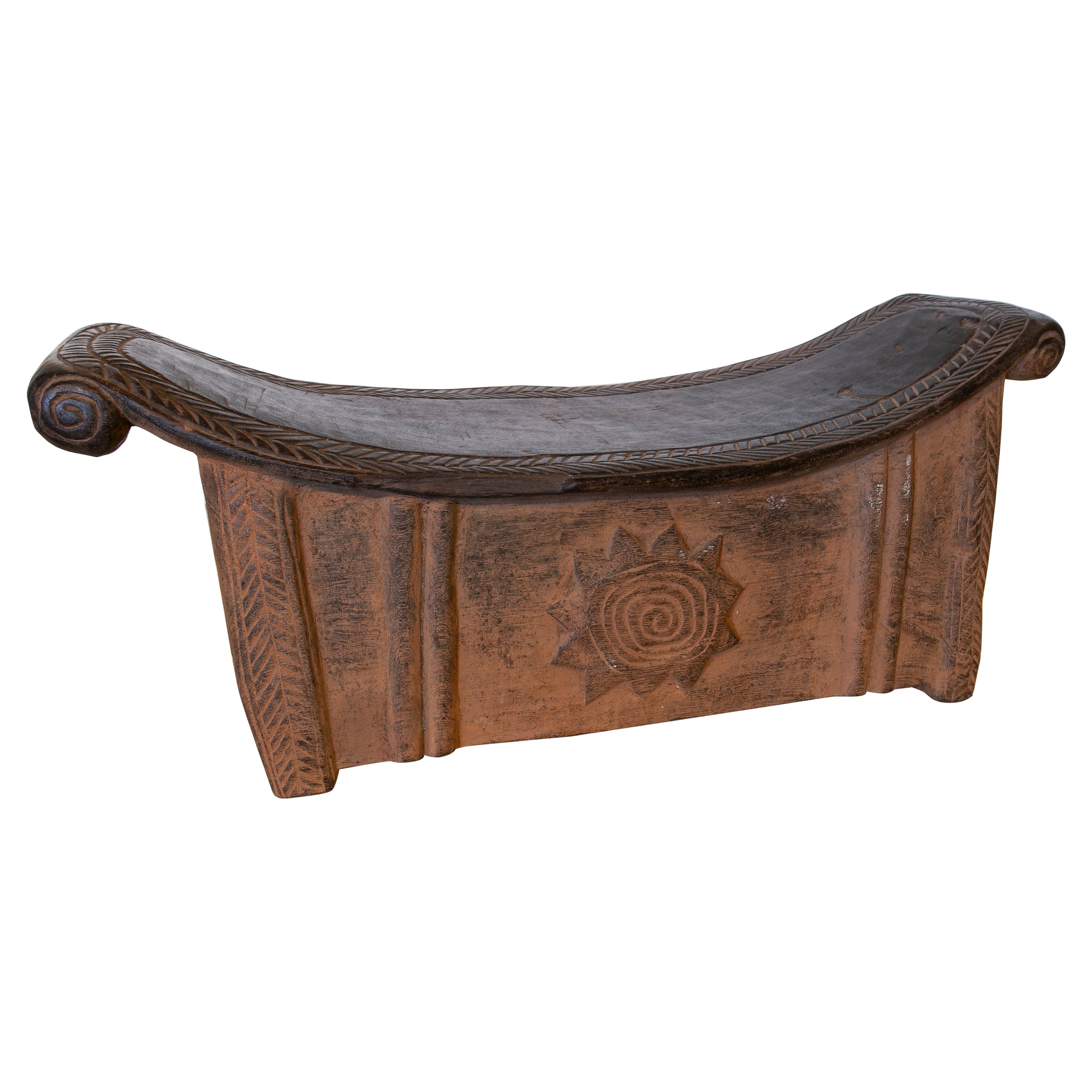 Hand-Carved African Wooden Stool