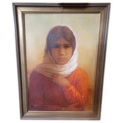 Hauntingly Beautiful Portrait of a Young Yemenite Girl by William Weintraub