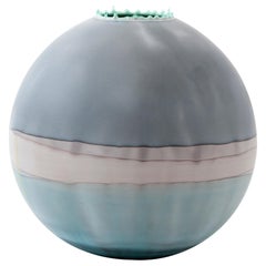 Slate Blue Jupiter Vase by Elyse Graham