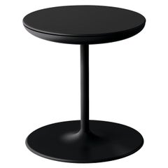 Zanotta Toi Small Table in Black Finish with Plywood Top by Salvatore Indriolo