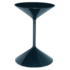 Zanotta Tempo Small Table in Black Finish with Lacquered Top by Prospero Rasulo