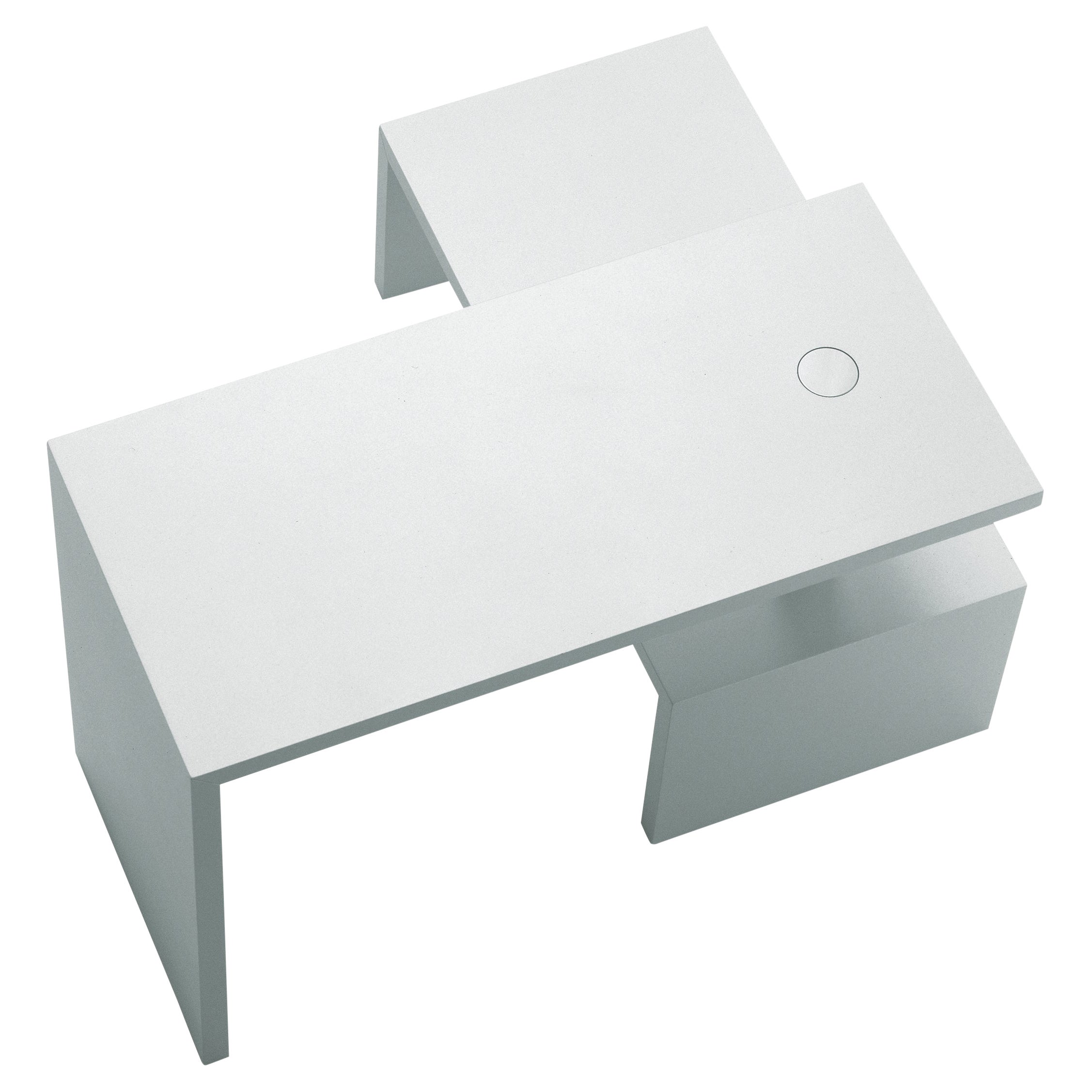 Zanotta Basello Rotating Shelves Small Table in White Finish