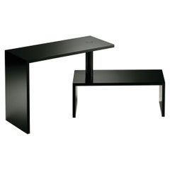 Zanotta Basello Rotating Shelves Small Table in Black Finish