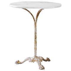 Turn of the Century French Marble Café Table