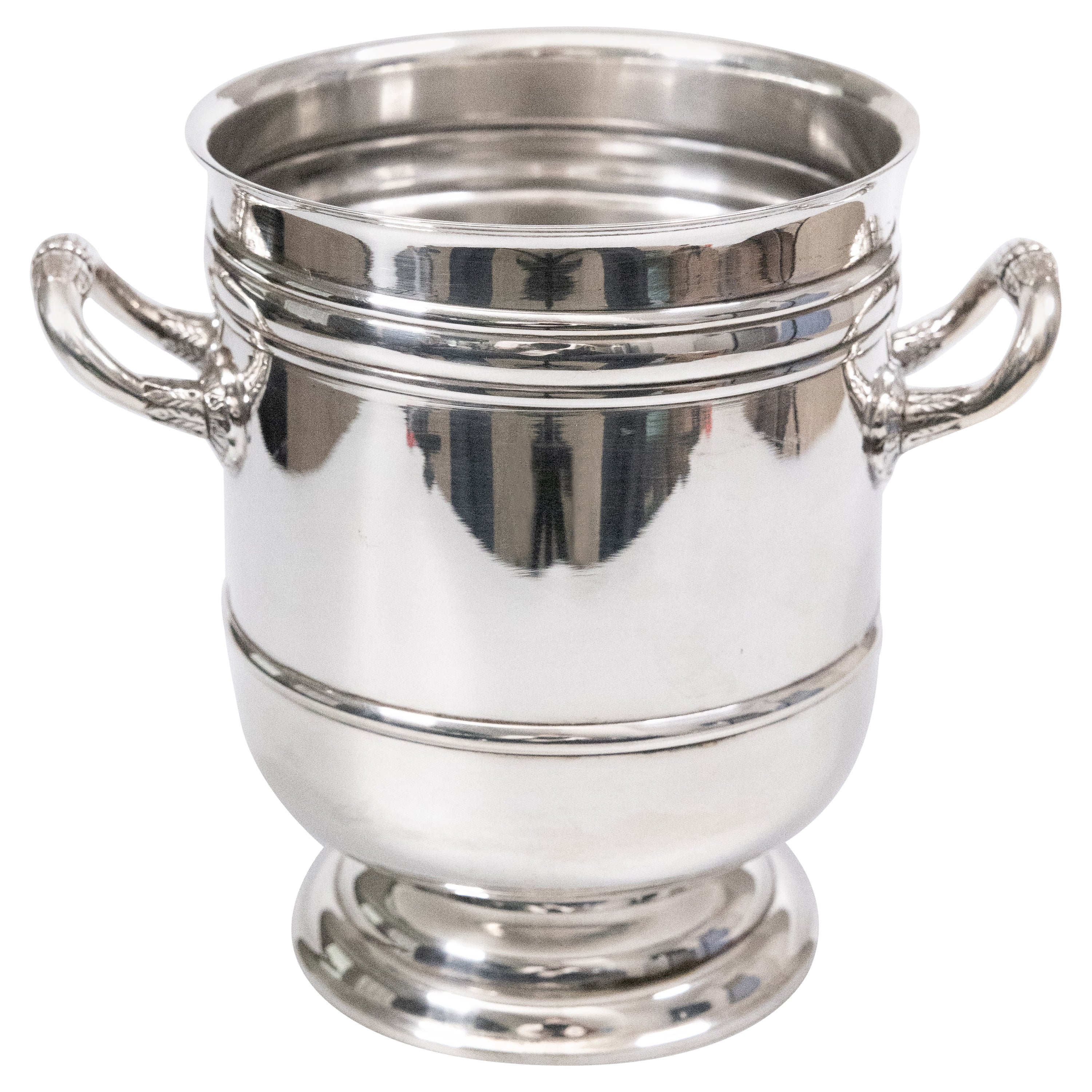 Mid-Century French Christofle Silver Plate Ice Bucket