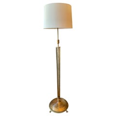 Italian Murano Glass Twist Floor Lamp 