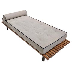 Cansado 13 Slats Bench with Cushion and Mattress in Fabric by Charlotte Perriand