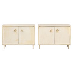 Pair of Parchment Chests in the Manner of Gio Ponti