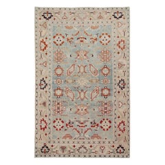 Vintage Mid-20th Century Handmade Persian Malayer Accent Rug