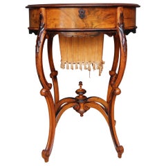 Antique Late 19th Century Austrian Sewing Table
