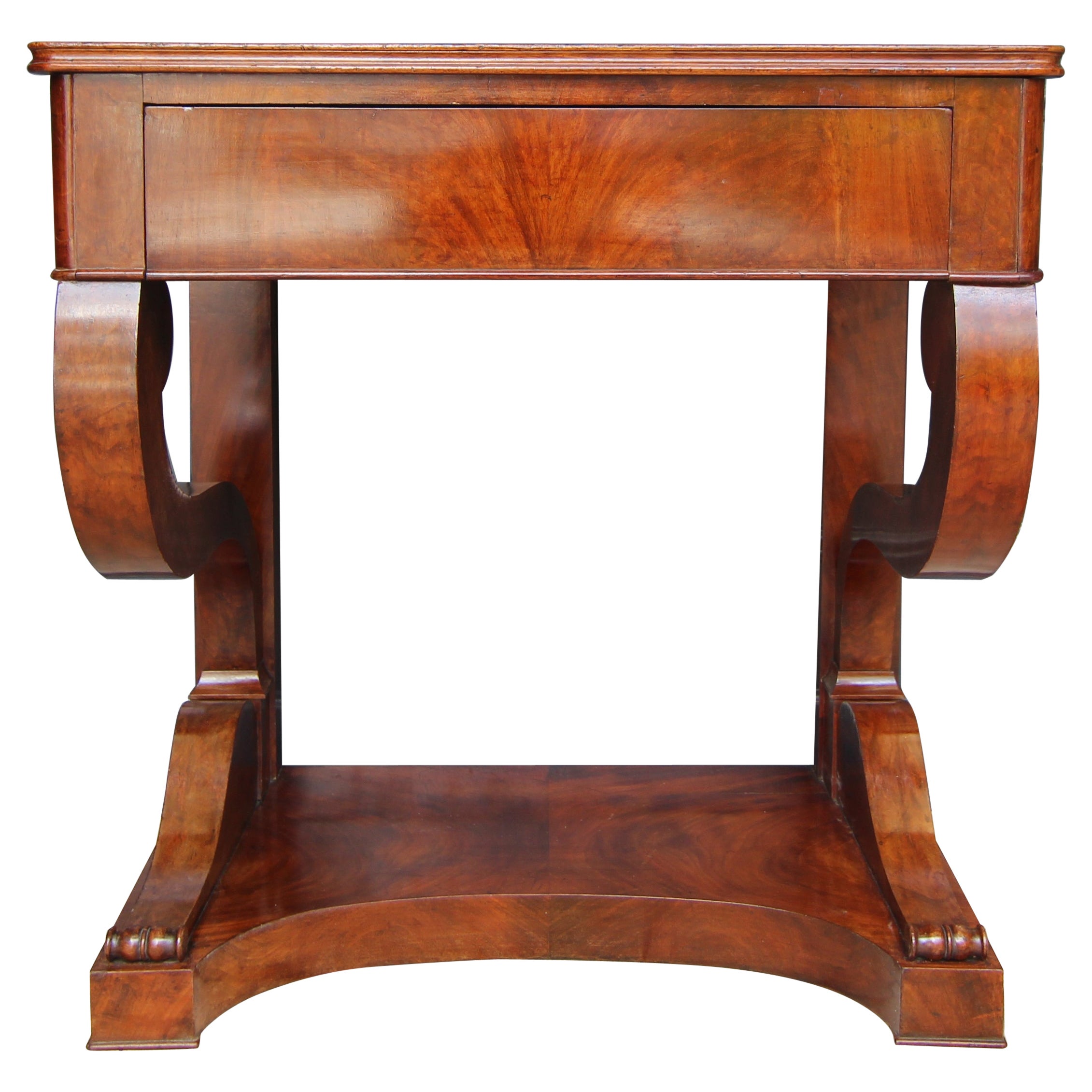 Small 19th Century Mahogany Wall Table or Console Table For Sale