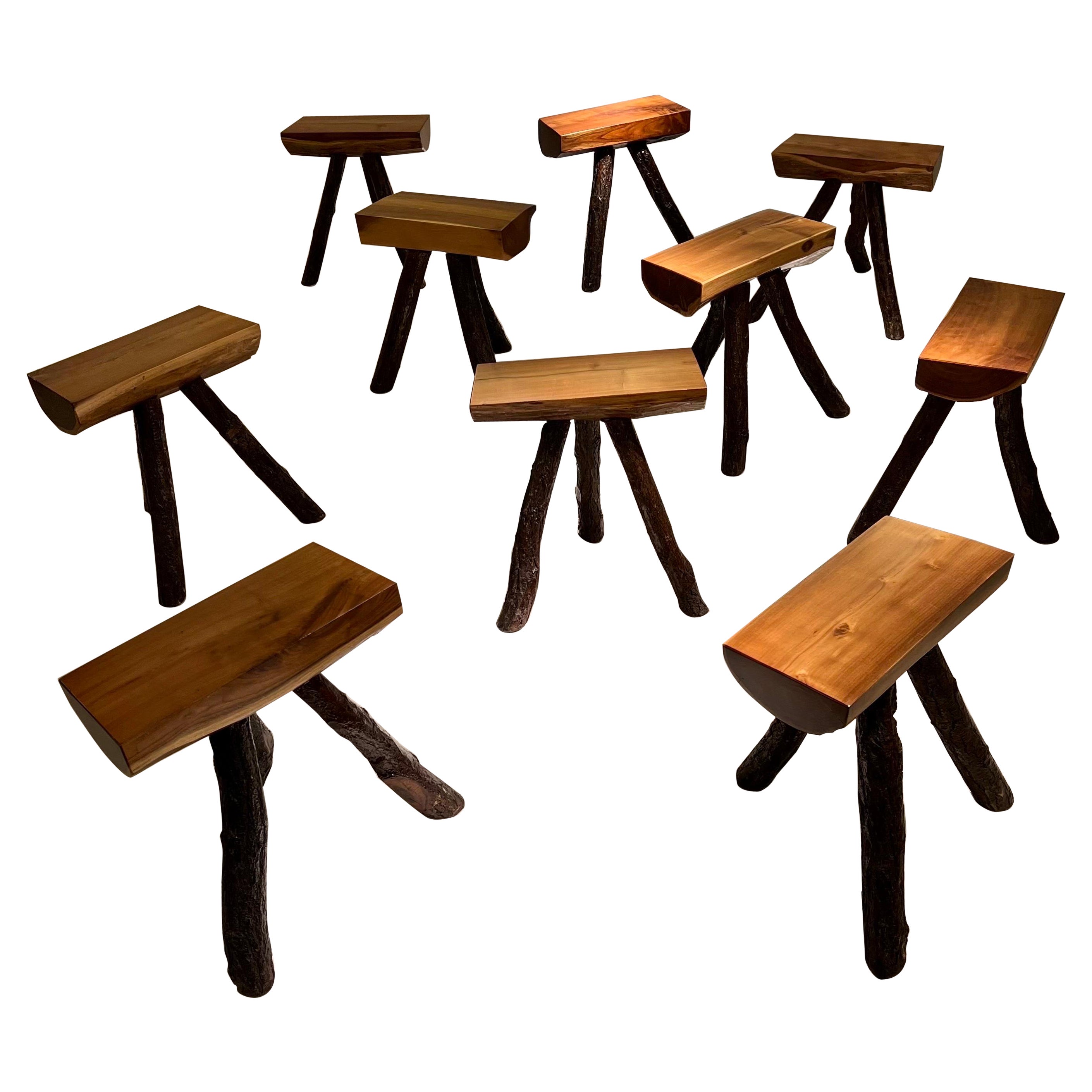 Set of 10 Stools, Switzerland 1960's