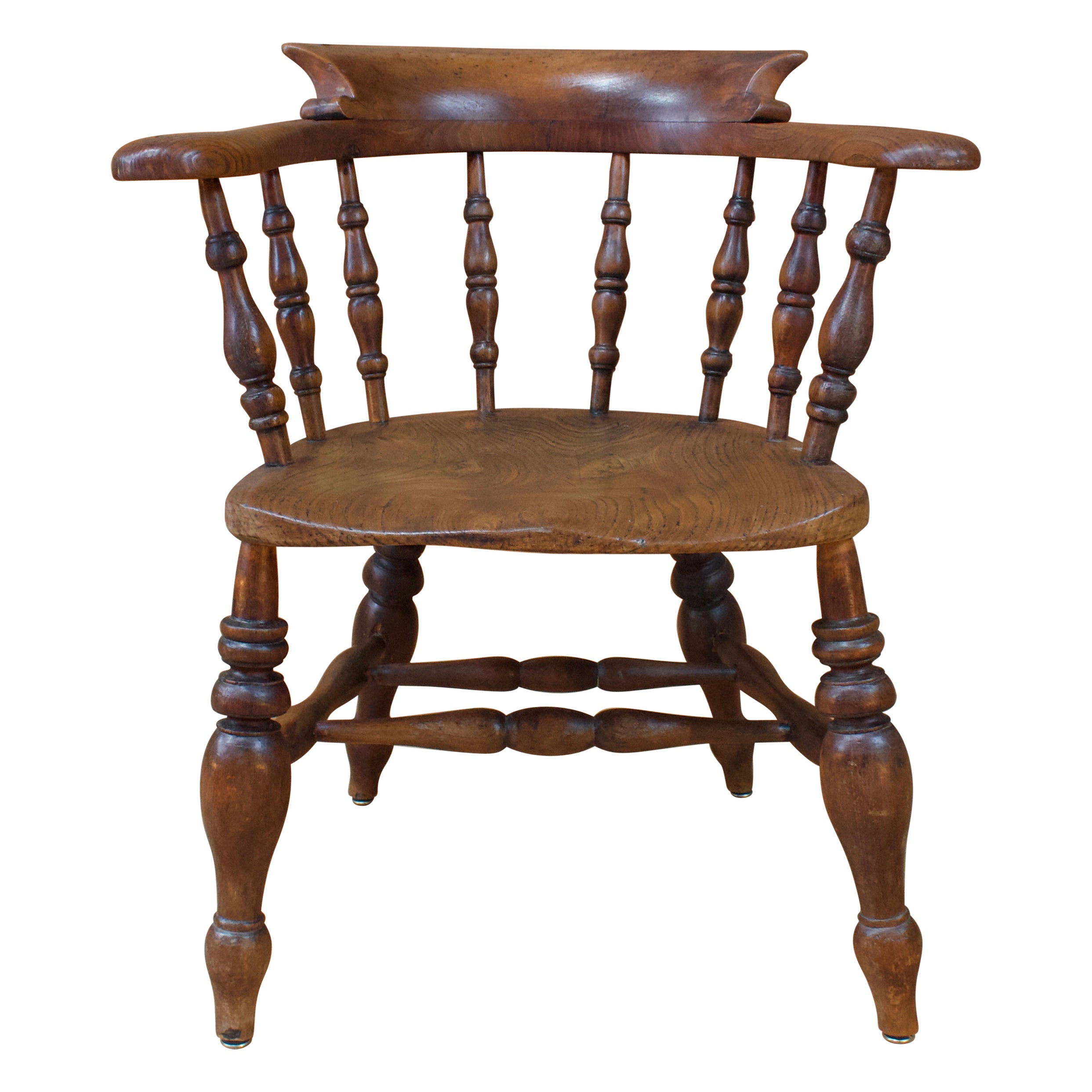  Chaise de capitaine victorienne anglaise -  Angleterre du XIXe siècle en vente