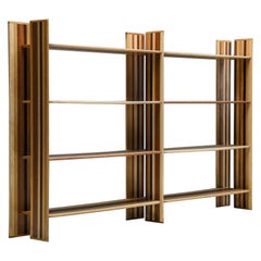 Afra & Tobia Scarpa Bookcase for Molteni, Italy, Room Divider, Storage Unit, 1974