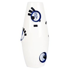 OKO Colbalt Ceramic Vase by Malwina Konopacka