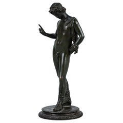 Antique 19th Century Grand Tour Bronze of Narcissus or Dionysus