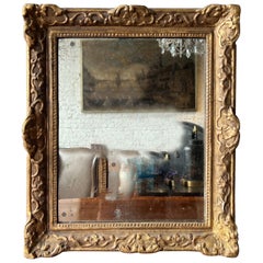 18th- 19th Century French Giltwood Mirror 