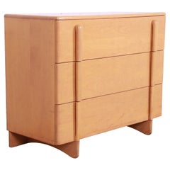 Heywood Wakefield Art Deco "Skyliner" Solid Maple Chest of Drawers, 1930s