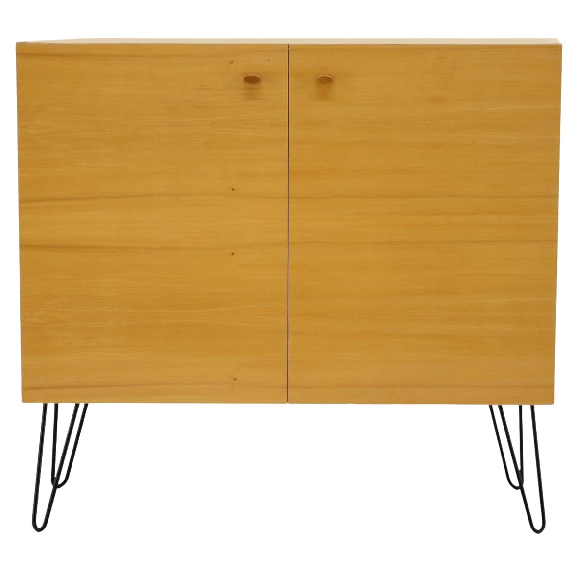 1970s Upcycled Birch Cabinet, Czechoslovakia For Sale