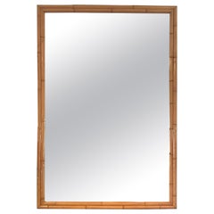 Very Large Bamboo Framed Mirror
