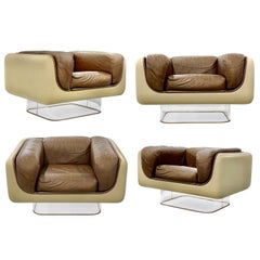 Pair Steelcase Space Age Lounge Chairs by William Andrus