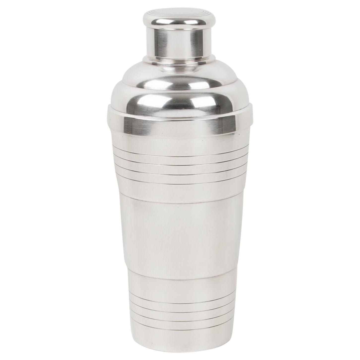Art Deco Silver Plate Cocktail Shaker by Demarquay Paris