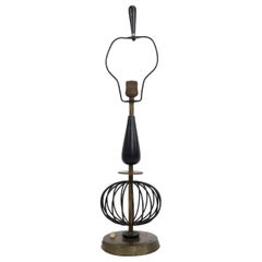 Used Fantastic Iron and Brass Lamp by Arturo Pani